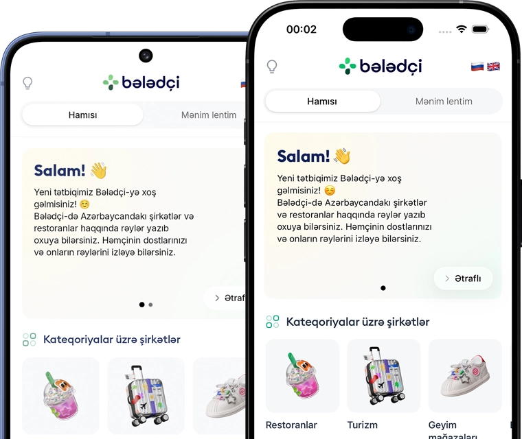 Bələdçi mobil tətbiqini pulsuz yükləyin!